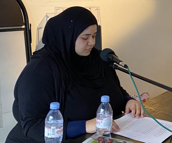 Susan Al-Safadi recording Remembering Grenfell:our journey so far