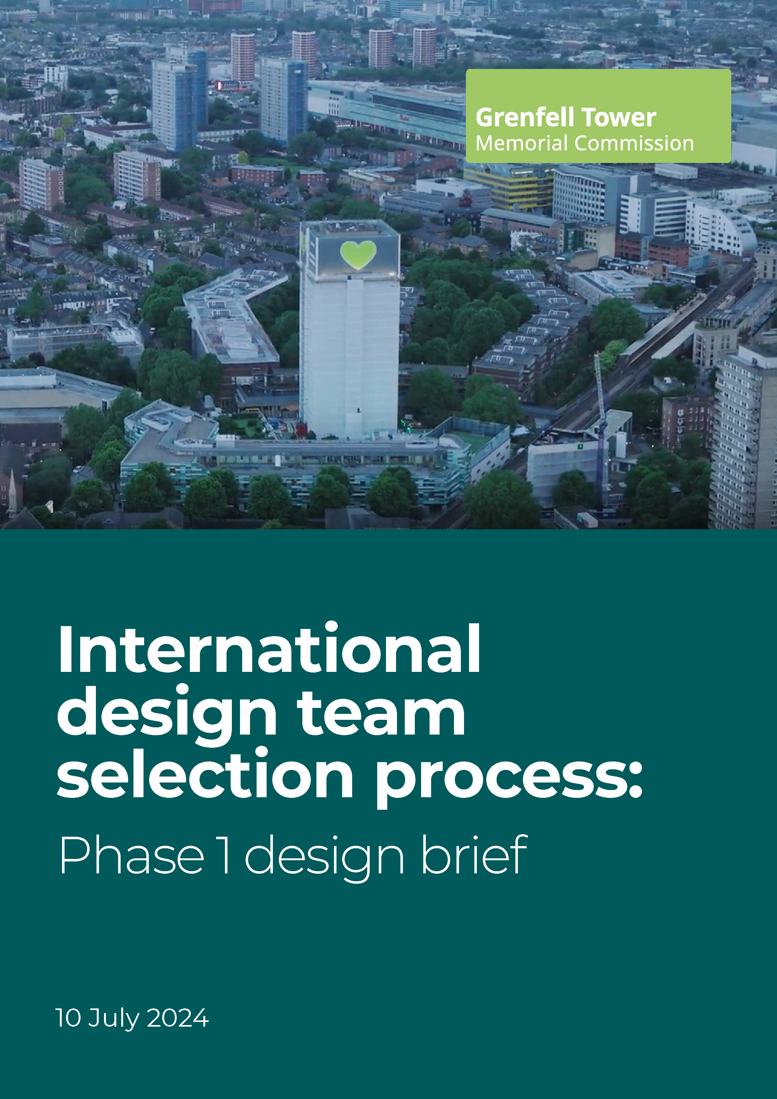 Grenfell Tower Memorial Commission International design team selection process:Phase 1 Design brief